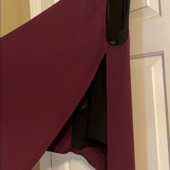 Layered purple and black tank top - Picture 2 of 4